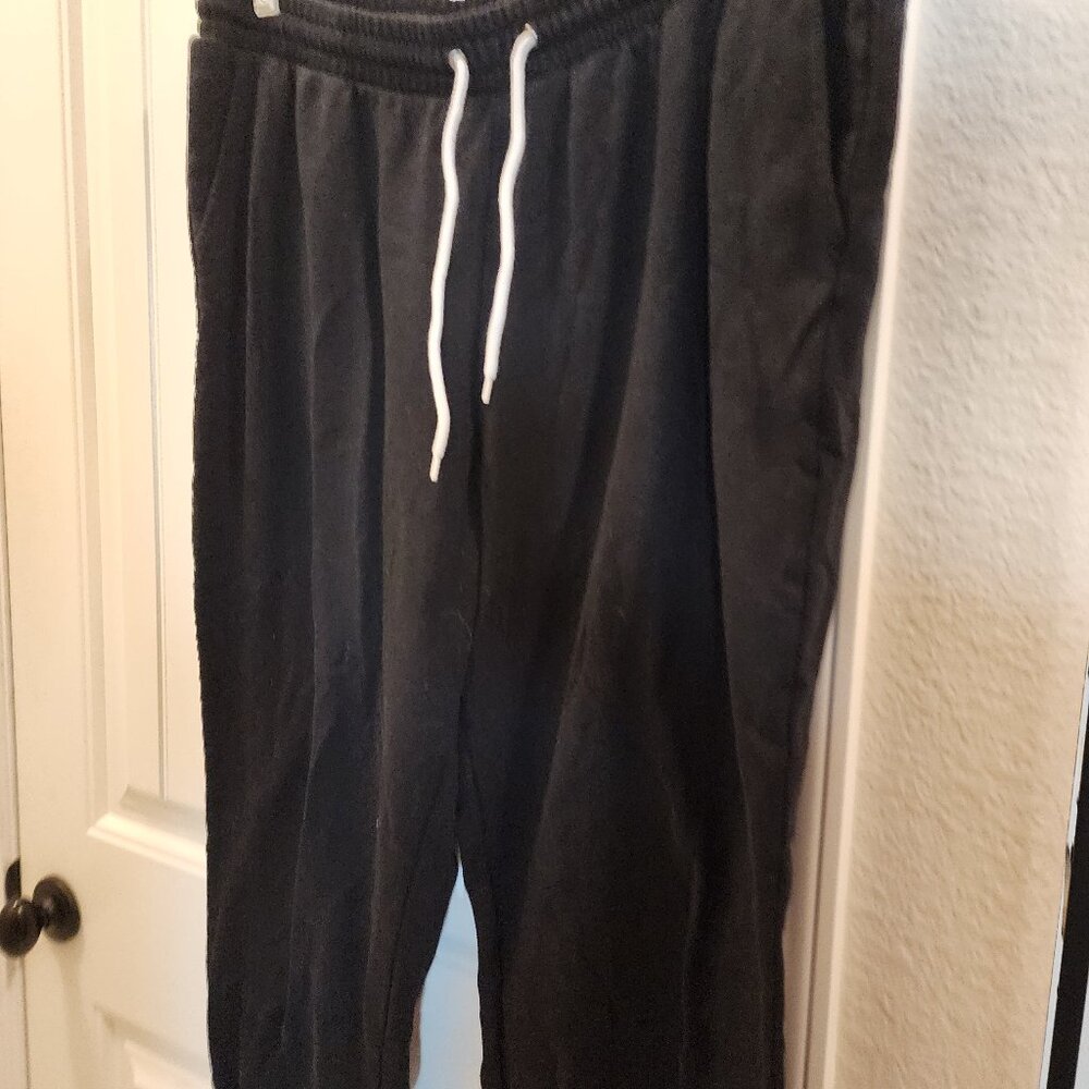 Old Navy Plus Black Jogging Pants White Drawstring 2XL